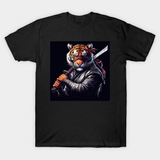 ninja tiger with a katana T-Shirt